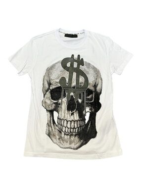 🔥 PHILIPP PLEIN Designer Limited Edition Round Neck SS Skull Graphic T-Shirt